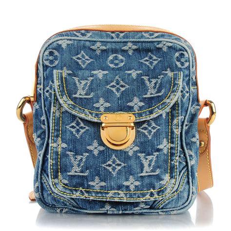 lv bag blue colour|louis vuitton blue jean bag.